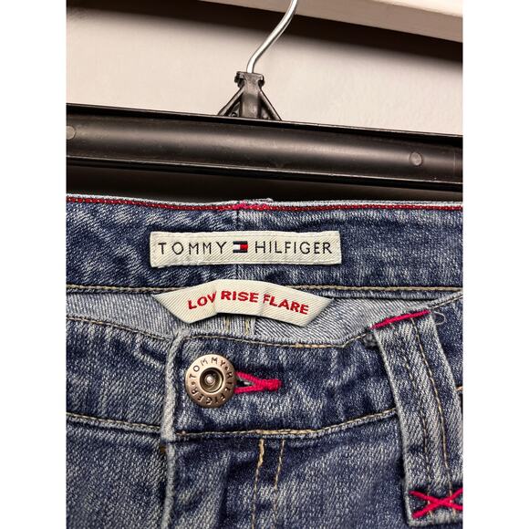 TOMMY HILFIGER‎ Jeans Womens size 8 Vintage Low Rise Flare Bell Bottoms Denim - Picture 5 of 9